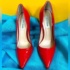 Steve Madden Red Patent Leather Heels